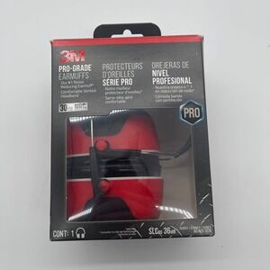 3M Pro-Grade Noise-Reducing Earmuffs, NRR 30 dB, Model 90565